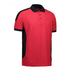 ID PRO WEAR poloshirt kontrast, rd, model 0322