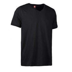 ID PRO Wear T-shirt, V-hals, herre, sort, model 0372