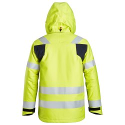 Snickers ProtecWork, flammehmmende High-Vis vinterjakke, gul/navy, klasse 3, model 1163