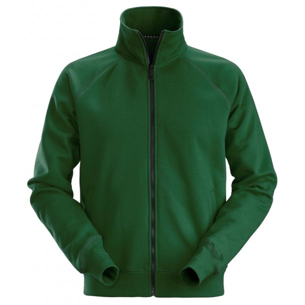 Snickers Sweatjakke med lynls, forest green, 2886, STR. XL - RESTSALG