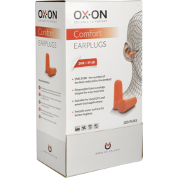 Ox-On Disposable Earplugs Comfort, 200 par repropper