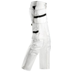 Snickers Dame Malerbuks med hylsterlommer, hvid, str. 54, model 3775 - RESTSALG 