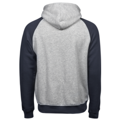 Tee Jays two-tone hooded sweatshirt, heather/navy, model 5432