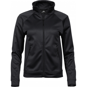 Tee Jays Performance Zip Sweat Dame, sort, str. M, model 5603