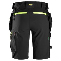 Snickers FlexiWork softshell stretch arbejdsshorts+ med hylsterlommer, model 6140