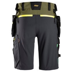 Snickers FlexiWork softshell stretch arbejdsshorts+ med hylsterlommer, model 6140