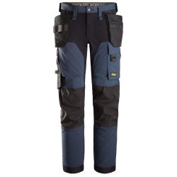Snickers AllroundWork, arbejdsbukser i 4-vejs stretch med hylsterlommer, model 6275