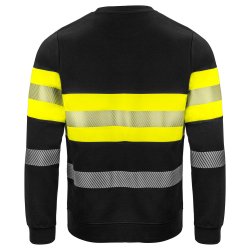 Projob 6129 sweatshirt, sort/gul, klasse 1