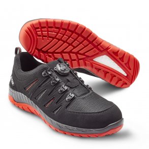 Elten Maddox BOA Black-Red Low sikkerhedssko, S3, 729151