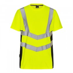 Engel Safety T-shirt, gul/sort, model 9544