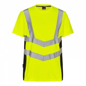 Engel Safety T-shirt, gul/sort, model 9544