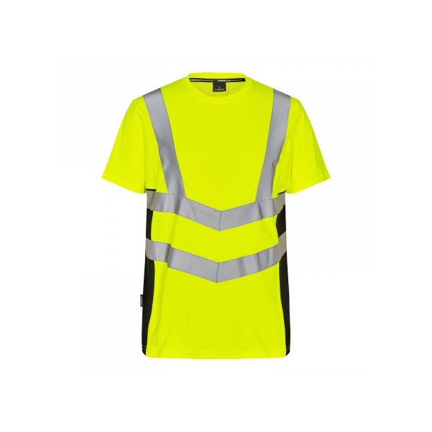 Engel Safety T-shirt, gul/sort, model 9544