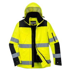 Portwest Pro Hi-Vis 3i1 Jakke, gul/sort, model C469