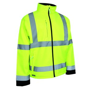 Lyngse softshell jakke, FOX471, gul/sort