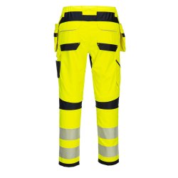 Portwest FR407 - PW3 FR hi-vis flammehmmende bukser, Gul/Sort, hngelommer