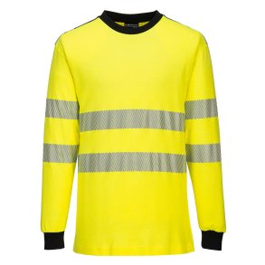Portwest FR701 - WX3 flammeh�mmende hi-vis T-shirt Gul/Sort
