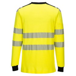Portwest FR701 - WX3 flammehmmende hi-vis T-shirt Gul/Sort