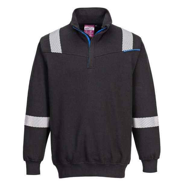 portwest FR710 - WX3 flammehmmende sweatshirt Sort