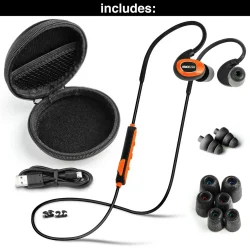 ISOtunes PRO v2 ORANGE EN352 Bluetooth stj-isolerende hretelefoner